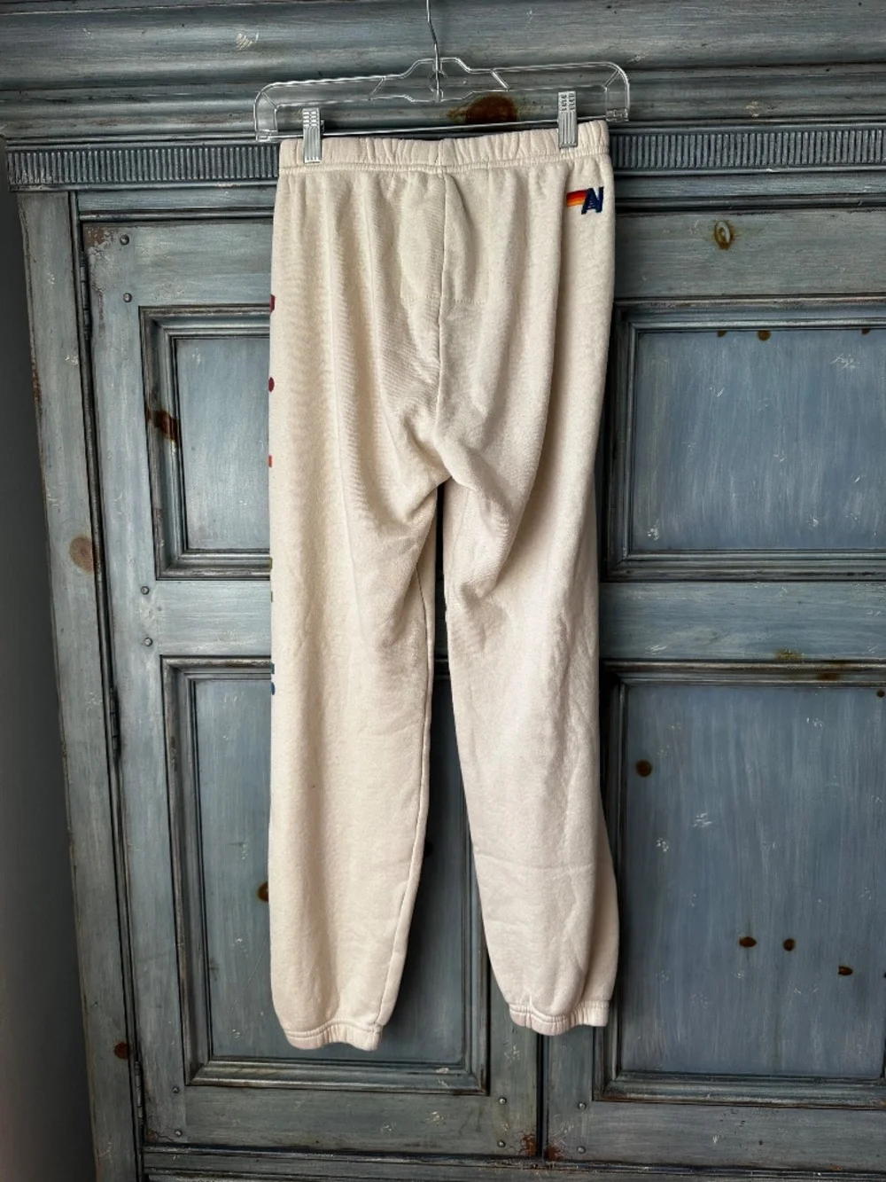 Aviator Nation Venice Sweatpants in Vintage White Size S - Picture 10 of 11